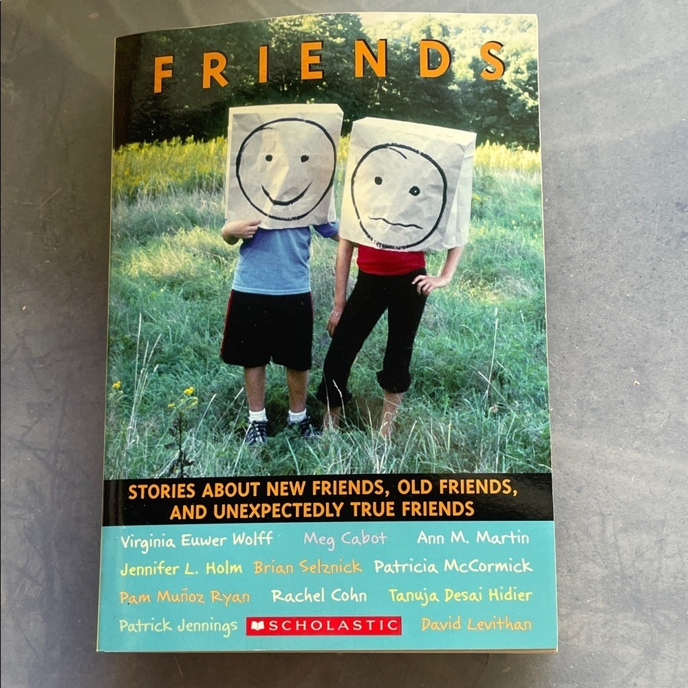 Scholastic Friends Book - Vibrant Blue and Yellow Cover